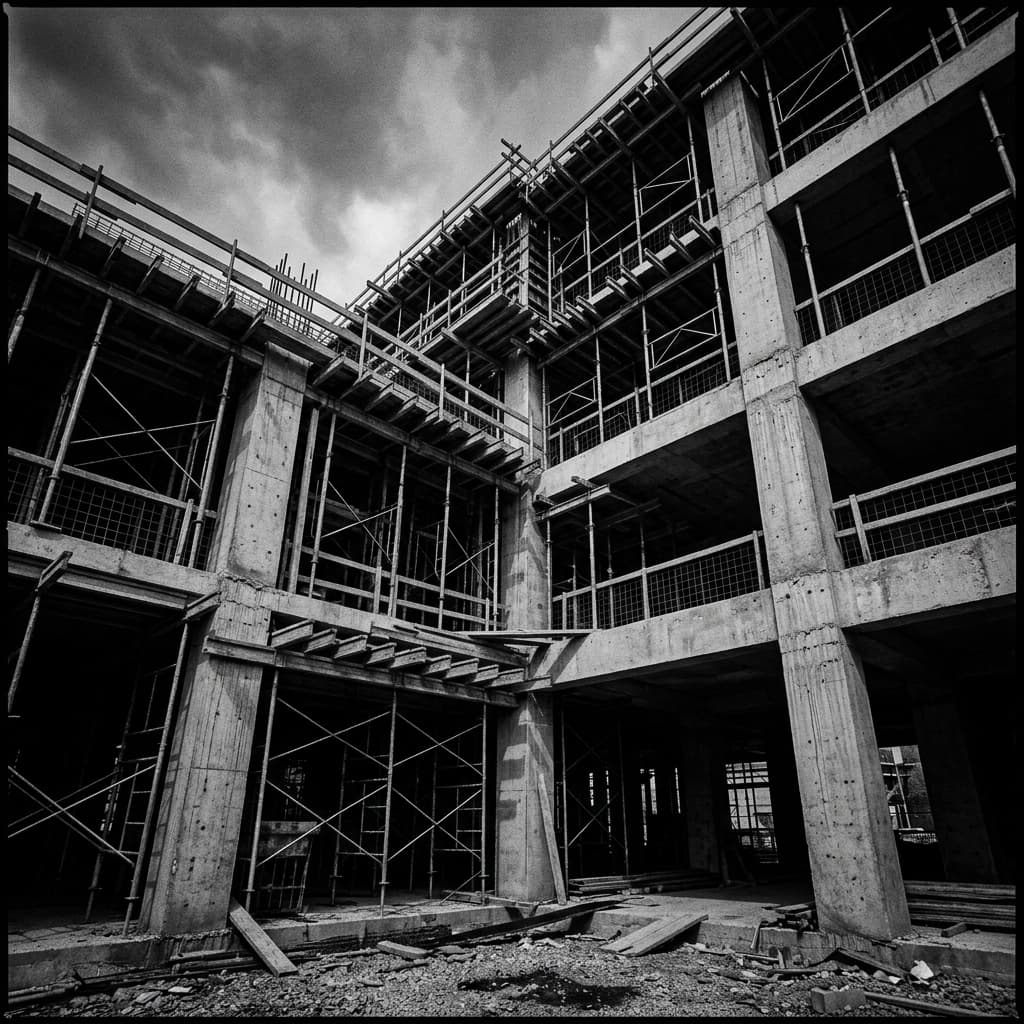 Brutalist Construction Background